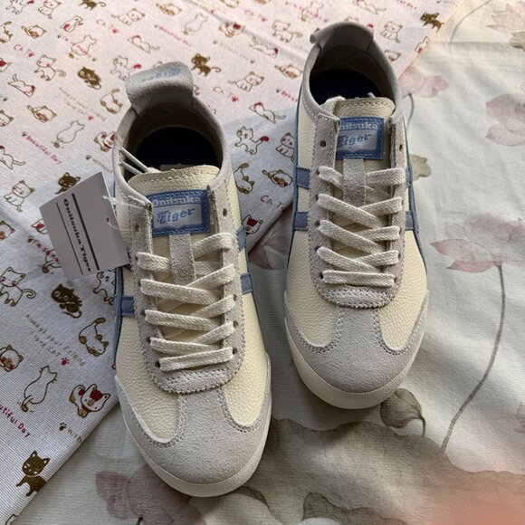 Onitsuka Tiger Women's Sneakers In White And Blue. - Picture 3 of 6